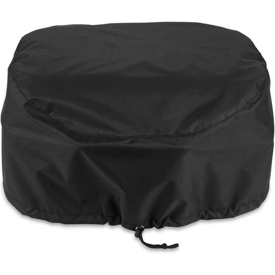 premium grill bonnet abdeckhaube fuer lumin compact atmungsaktiv uv- wasserbestaendig schutz for wind wetter mit klettverschluss zum befestigen - schwarz 3400305