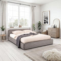 idimex polsterbett cursio mit lattenrost 140x200 grau bett mit polsterung in cordoptik holzrahmen mit metallrohr stabiles doppelbett inklusive lattenrost kleine schwarze kunststofffuesse