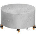 abdeckung fuer gartenmoebel rund multi groesse 600d oxford abdeckung gartentisch wasserdichtes winddicht abdeckhaube gartenmoebel schutzhuelle fuer runder gartenmoebel gartentisch d x h 230x70cm