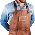 your surprise personalisierbare lederschuerze zum grillen - fuer maenner und frauen personalisierbar als geschenk fuer grill- und kochbegeisterte