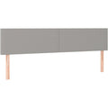 kopfteile hellgrau 180x5x7888 cm stoff