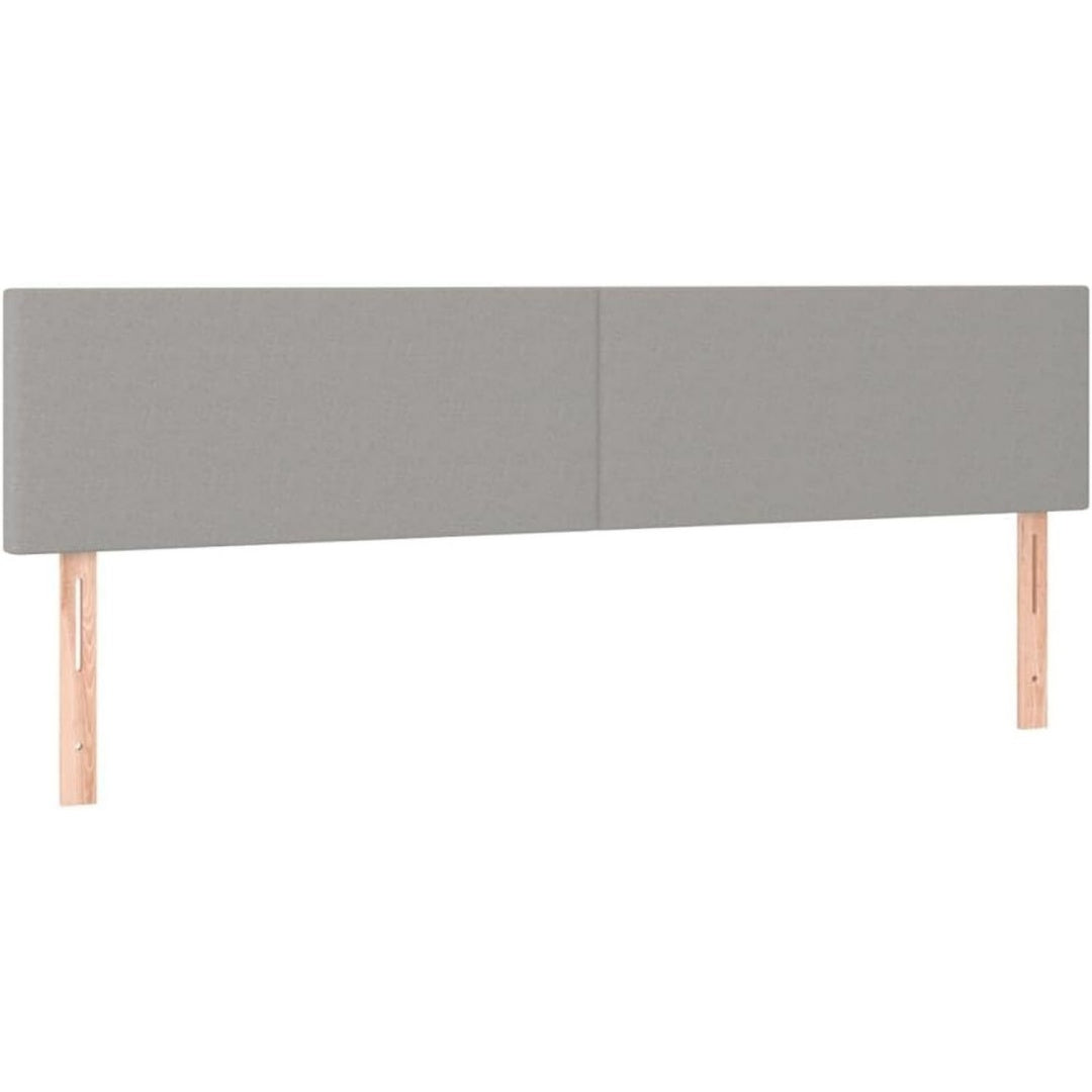 kopfteile hellgrau 180x5x7888 cm stoff