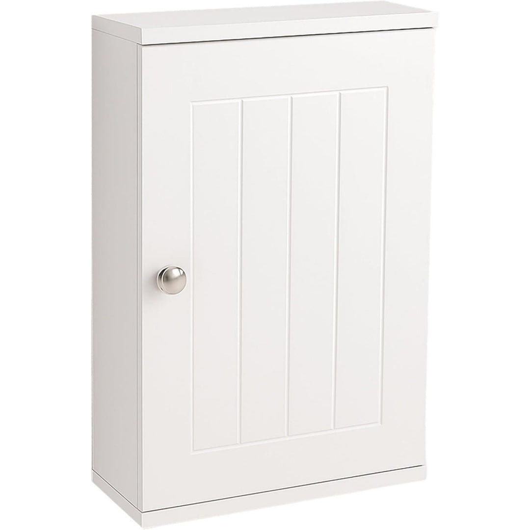 relaxdays haengeschrank bad 2 faecher hbt 50 x 30 x 14 cm magnetverschluss landhausstil schmaler wandschrank weiss