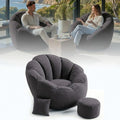 bean bag sitzkissen sessel bodenkissen aufbewahrungstasche wohnzimmer garten nur cover hocker kinder sitzsaecke moebel kissen sofadark gray